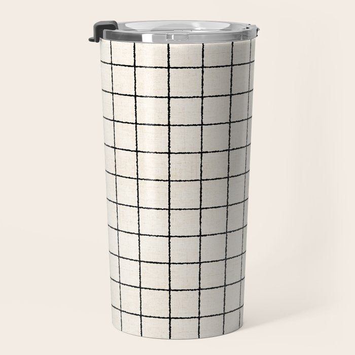 LINEN GRID Travel Mug Gallery Image 3