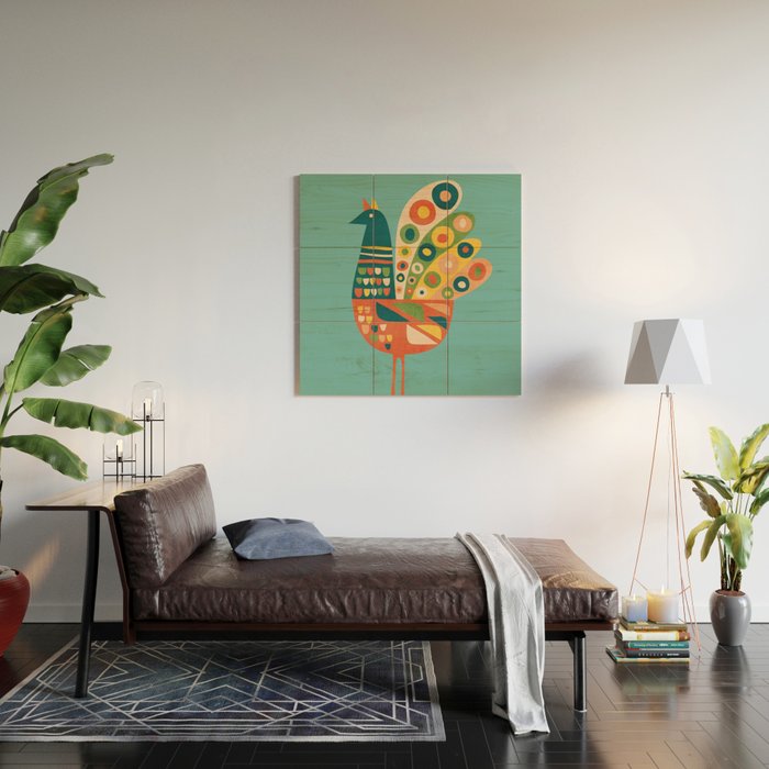 Century Hen Wood Wall Art Gallery Image 2