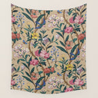 William Morris Birds, Butterflies and Bees Vintage Pattern Wall Tapestry Gallery Image 4