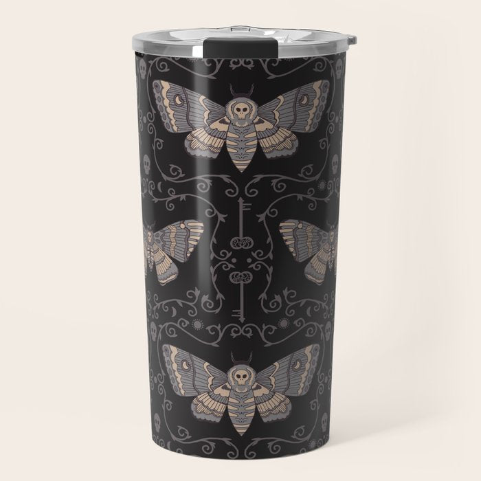 Taxidermy Death Moth at Midnight Travel Mug Gallery Image 1