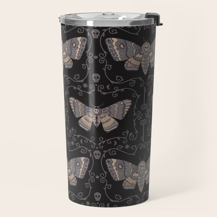Taxidermy Death Moth at Midnight Travel Mug Gallery Image 2