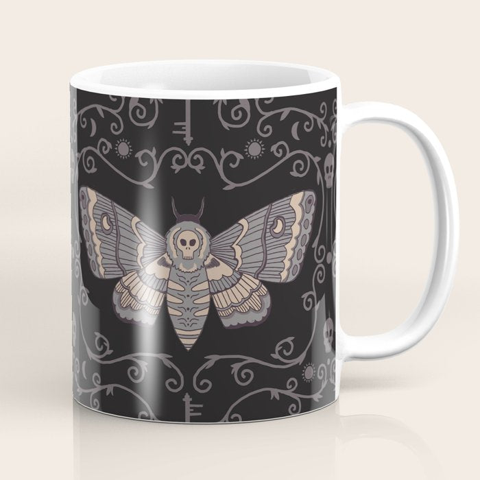 Taxidermy Death Moth at Midnight Coffee Mug Gallery Image 1