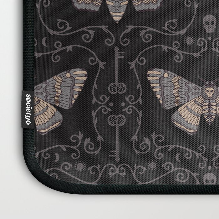 Taxidermy Death Moth at Midnight Laptop Sleeve Gallery Image 3
