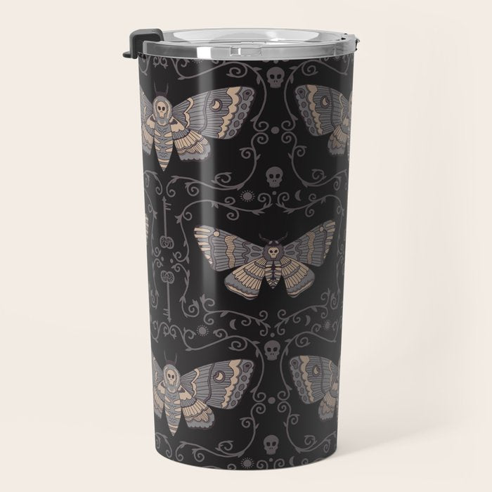 Taxidermy Death Moth at Midnight Travel Mug Gallery Image 3