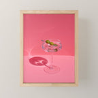 Hot Pink Martini Mini Art Print Gallery Image 1