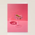 Hot Pink Martini Stationery Card Gallery Image 2