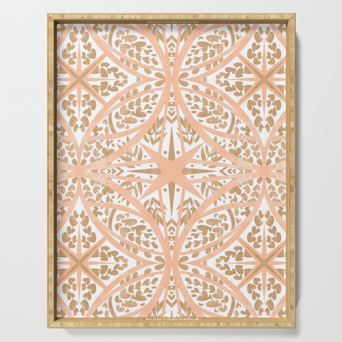 Tile wild leaves starry PF2 Serving Tray Gallery Image 1