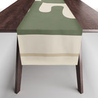 Modern Abstract Minimal Shapes 35 Table Runner Gallery Image 1