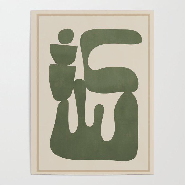 Modern Abstract Minimal Shapes 35 Poster Gallery Image 1