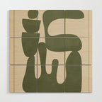 Modern Abstract Minimal Shapes 35 Wood Wall Art Gallery Image 1