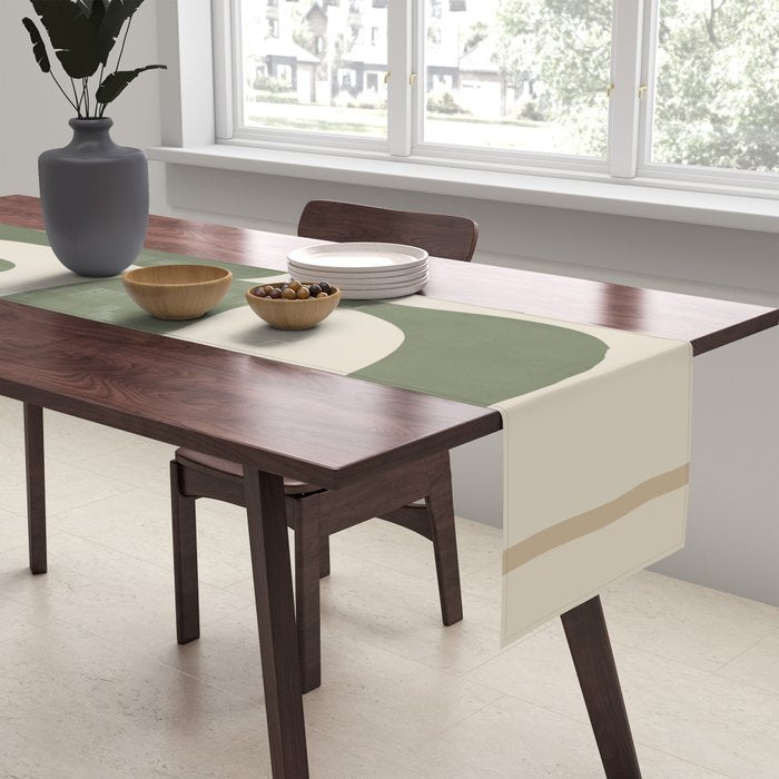 Modern Abstract Minimal Shapes 35 Table Runner Gallery Image 2