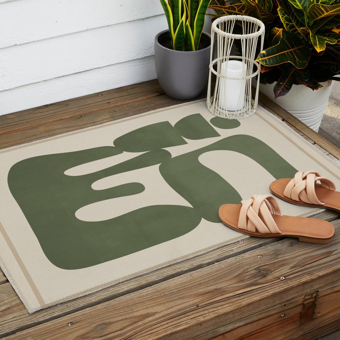 Modern Abstract Minimal Shapes 35 Outdoor Rug Gallery Image 2