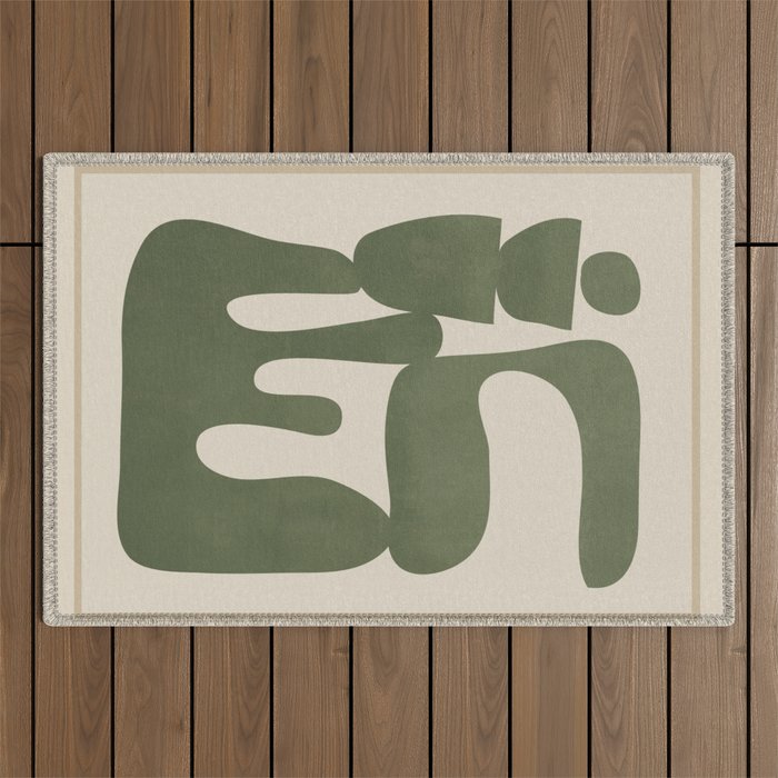 Modern Abstract Minimal Shapes 35 Outdoor Rug Gallery Image 1