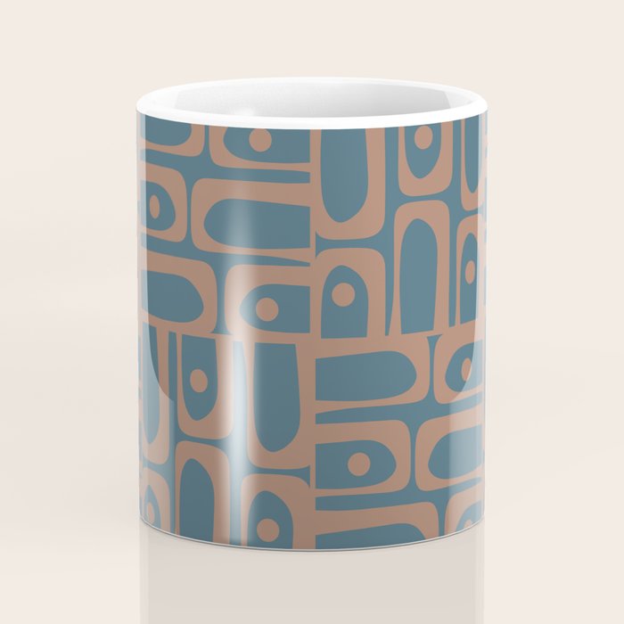 Mid Century Modern Piquet 6 Inspired by PANTONE 17 1230 Color of the Year Mocha Mousse Coffee Mug Gallery Image 4