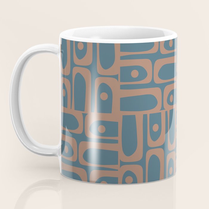 Mid Century Modern Piquet 6 Inspired by PANTONE 17 1230 Color of the Year Mocha Mousse Coffee Mug Gallery Image 3