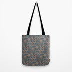 Mid Century Modern Piquet 6 Inspired by PANTONE 17 1230 Color of the Year Mocha Mousse Tote Bag Gallery Image 2