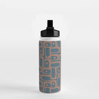 Mid Century Modern Piquet 6 Inspired by PANTONE 17 1230 Color of the Year Mocha Mousse Water Bottle Gallery Image 2
