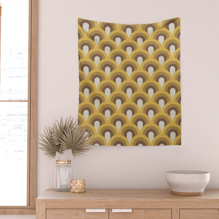Retro Rainbows Wall Tapestry Gallery Image 2