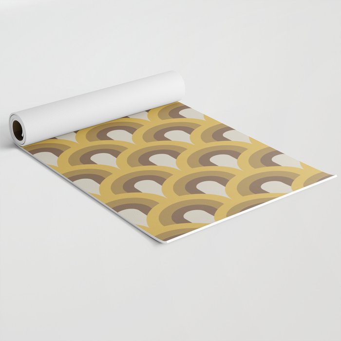 Retro Rainbows Yoga Mat Gallery Image 2