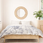 Toile de Jouy Modern Vintage French Lovers Blue & White Art Print Duvet Cover Gallery Image 3