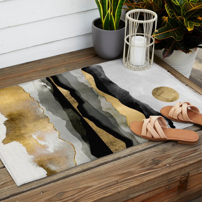 Golden Spring Moon Outdoor Rug Gallery Image 2