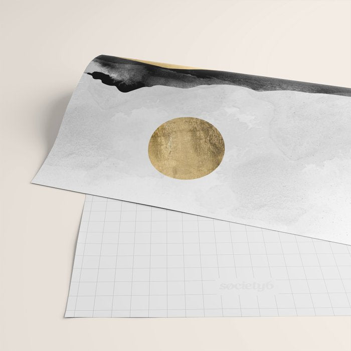 Golden Spring Moon Wrapping Paper Gallery Image 2