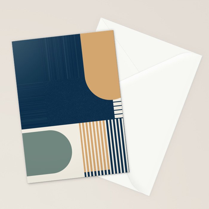 Cool Color Pallette Pattern Stationery Card Gallery Image 2