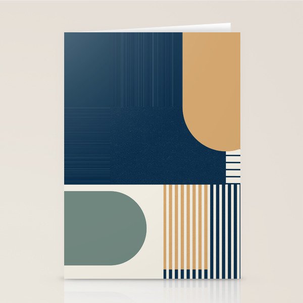 Cool Color Pallette Pattern Stationery Card Gallery Image 1