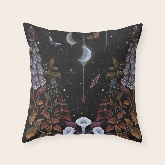 Witch Garden Throw Pillow Gallery Image 1