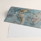 Antique Italian Chinoiserie 18th Century Fresco Wrapping Paper Gallery Image 2