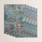 Antique Italian Chinoiserie 18th Century Fresco Wrapping Paper Gallery Image 3
