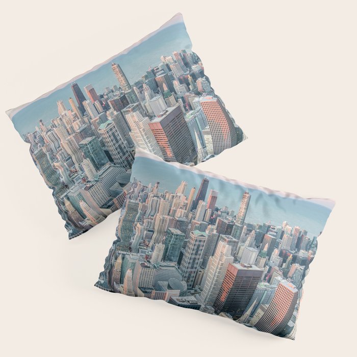 CHICAGO CITY SKYLINE Pillow Sham Gallery Image 3