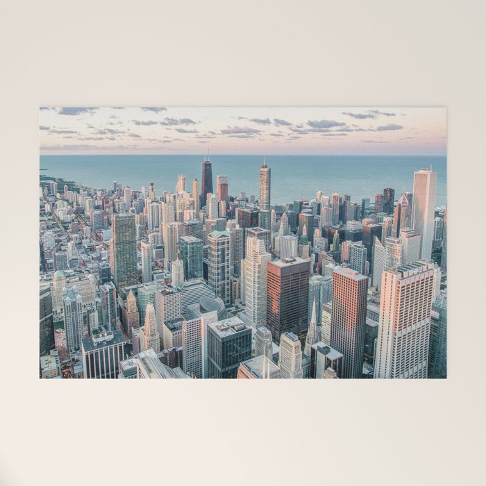 CHICAGO CITY SKYLINE Welcome Mat Gallery Image 1
