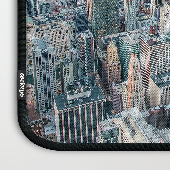 CHICAGO CITY SKYLINE Laptop Sleeve Gallery Image 3