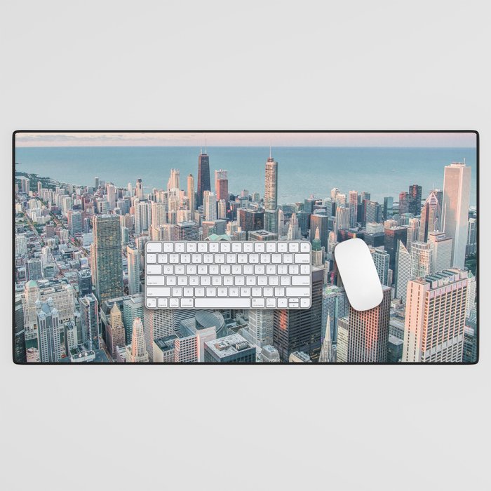 CHICAGO CITY SKYLINE Desk Mat Gallery Image 1