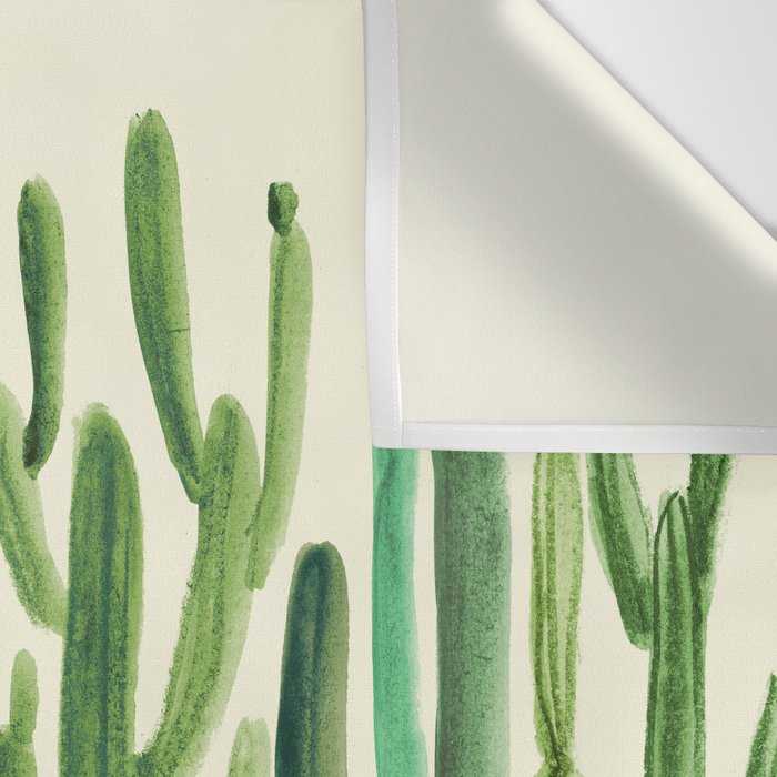 In my happy place - hedgehog meditating in cactus jungle Wall Tapestry Gallery Image 3
