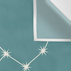 Virgo Zodiac Star Constellation Line Art Teal Wall Tapestry Gallery Image 3