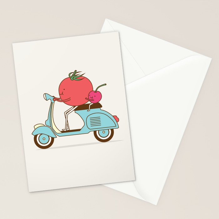 Cherry Tomato Stationery Card Gallery Image 2