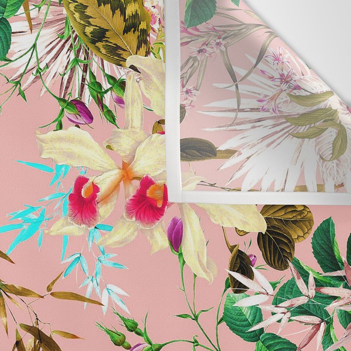 Gardenia | Vintage Botanical Nature Pattern | Blush Boho Plants Garden Floral Wall Tapestry Gallery Image 3