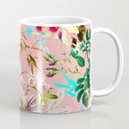 Gardenia | Vintage Botanical Nature Pattern | Blush Boho Plants Garden Floral Coffee Mug Gallery Image 1
