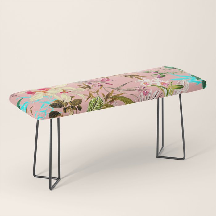 Gardenia | Vintage Botanical Nature Pattern | Blush Boho Plants Garden Floral Bench Gallery Image 1