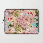 Gardenia | Vintage Botanical Nature Pattern | Blush Boho Plants Garden Floral Laptop Sleeve Gallery Image 1