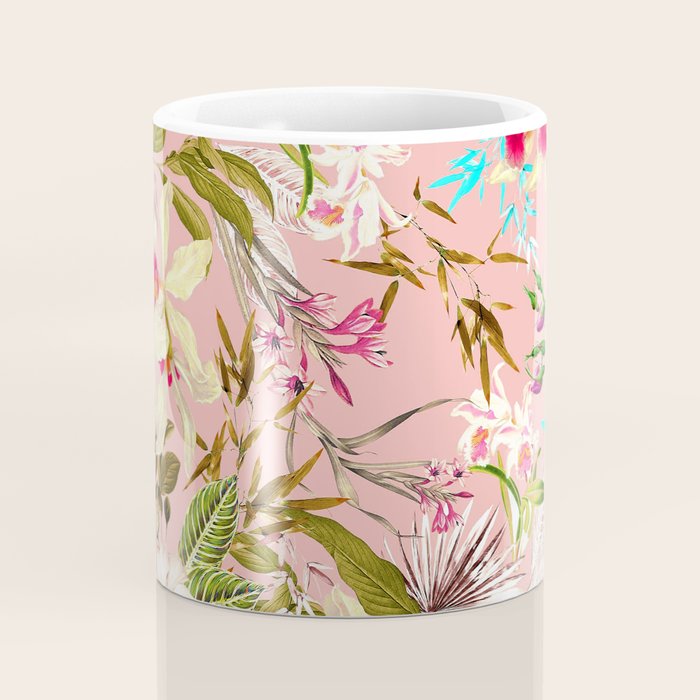 Gardenia | Vintage Botanical Nature Pattern | Blush Boho Plants Garden Floral Coffee Mug Gallery Image 4