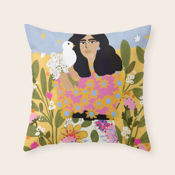 Jungle Freedom Throw Pillow Gallery Image 1