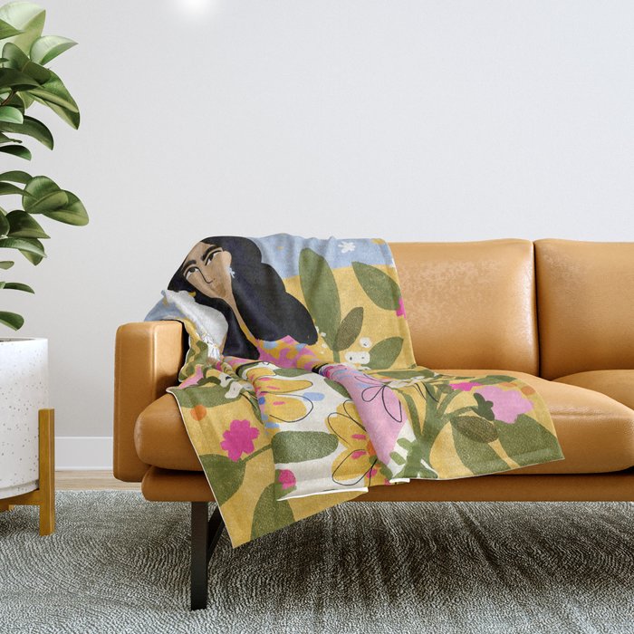 Jungle Freedom Throw Blanket Gallery Image 1