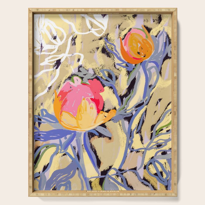 Blooms in The Butter Forest Serving Tray Gallery Image 1
