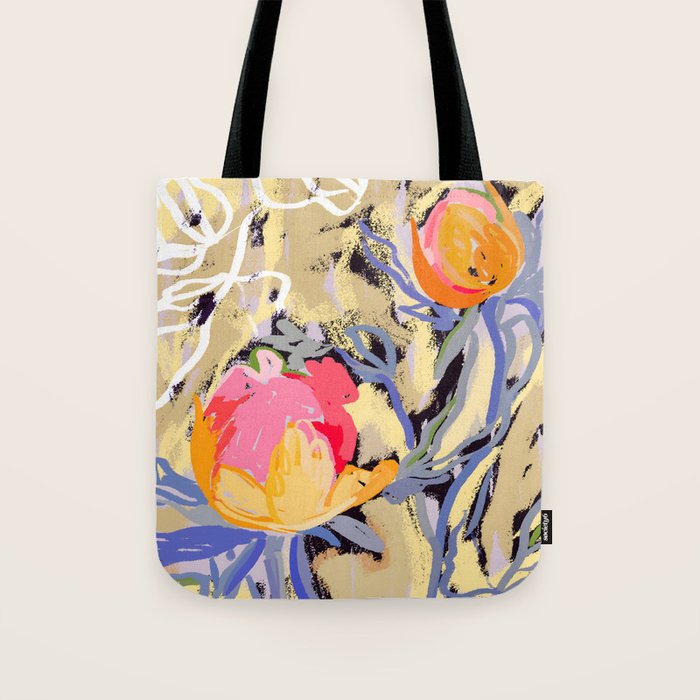 Blooms in The Butter Forest Tote Bag Gallery Image 1
