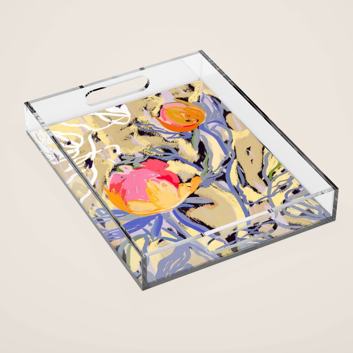 Blooms in The Butter Forest Acrylic Tray Gallery Image 1