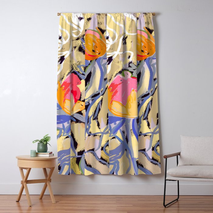 Blooms in The Butter Forest Window Curtain Gallery Image 5