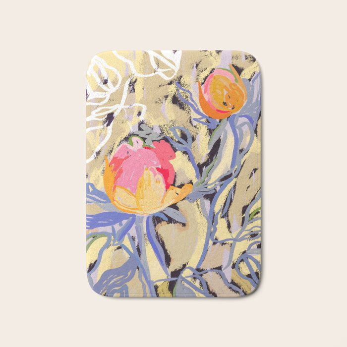 Blooms in The Butter Forest Bath Mat Gallery Image 1